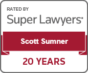 Rated by Super Lawyers Scott Sumner 20 Years