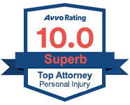 AVVO Rating 10.0 Superb Top Attorney Personal Injury